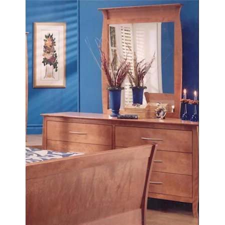 6 Drawer Dresser and Mirror Set